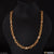 Gold Plated Chain Necklace with Diamond Clasp - Style B055