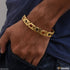 2 In 1 Rudrakhsha Fashionable Design Black & Golden Color Bracelet - Style B208