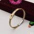 2 Line Exciting Design High-Quality Golden & Silver Color Kada for Men - Style A851