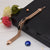 2 line fancy design high-quality black & rose gold bracelet