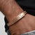 2 line superior quality high-class design rose gold bracelet