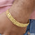 2 Line Arrow Nawabi Amazing Design Gold Plated Bracelet for Men - Style D065