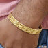 2 Line Nawabi Fashionable Design Gold Plated Bracelet for Men - Style D061