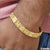 2 Line Nawabi Hand-Crafted Design Gold Plated Bracelet for Men - Style D060