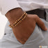 2 Line Rudraksh Exquisite Design High-Quality Gold Plated Bracelet - Style B461
