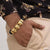 3 Fox Face Best Quality Black & Golden Color Bracelet