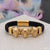 3 Fox Face Best Quality Black & Golden Color Bracelet