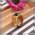Blue Stone with Diamond Sophisticated Design Gold Plated Ring for Men - Style A832