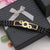 3 Round Sophisticated Design Black & Golden Color Bracelet For Men - Style C078