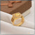 1 Gram Gold Plated Yellow Stone With Diamond Funky Design Ring For Men - Style B181
