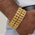 1 Gram Gold Plated 2 Line Pokal Finely Detailed Design Bracelet for Men - Style C412