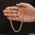 1 Gram Gold - Ring into Ring Antique Design Gold Plated Chain for Men - Style B409