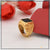 1 Gram Gold Plated Black Stone Lovely Design High-Quality Ring for Men - Style B140
