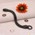 Snake Face Stylish Design Best Quality Silver & Black Color Bracelet - Style B509
