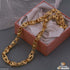 3D - Ball Cube Superior Quality Graceful Design Gold Plated Chain - Style A187