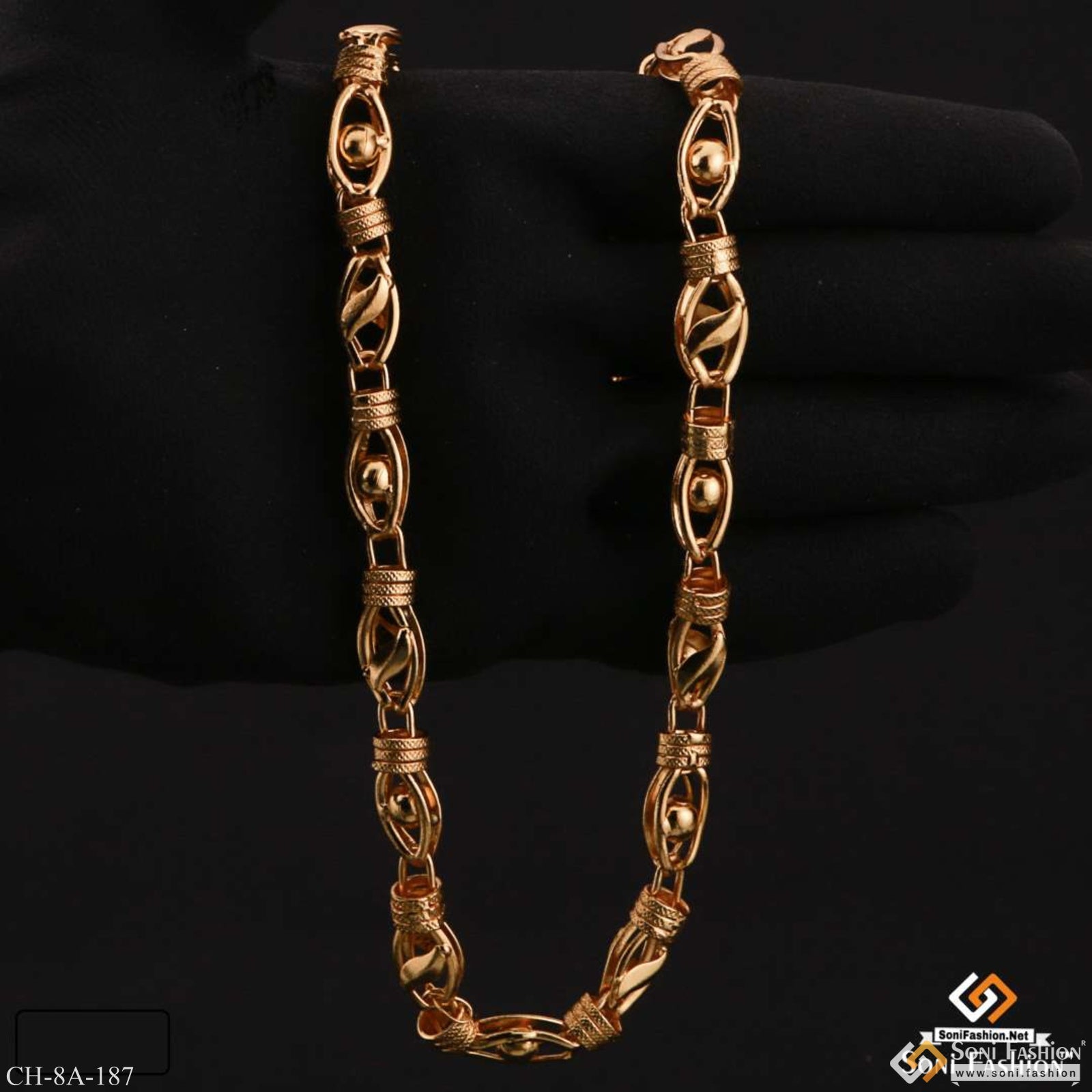 Cube Design Chain 3d - Ball Cube Superior Quality Graceful Design Gold Plated Chain ...