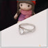 92.5 Sterling Silver With Diamond Eye-catching Design Ring For Ladies - Style Lrg-097