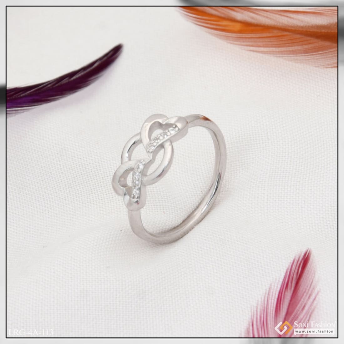 White Coral Sterling Silver Ring (Design A6) | GemPundit