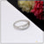 92.5 Sterling Silver Diamond Decorative Design Ring for Ladies