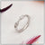 92.5 Sterling Silver Diamond Decorative Design Ring for Lady