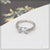 White gold engagement ring with diamond - Sterling Silver Fashion Forward Ring