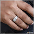 92.5 Sterling Silver With Diamond Fashionable Design Ring For Men - Style B496