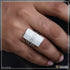 92.5 Sterling Silver With Diamond Fashionable Design Ring For Men - Style B504