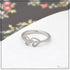 92.5 Sterling Silver with Diamond Finely Detailed Ring for Ladies - Style LRG-115