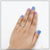 92.5 Sterling Silver Diamond Hand-Crafted Ring with Blue Mani and White Ring for Lady