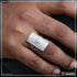 92.5 Sterling Silver with Diamond Sophisticated Design Ring for Men - Style B503