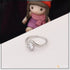92.5 Sterling Silver With Diamond Eye-catching Design Ring For Ladies - Style Lrg-100