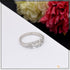 92.5 Sterling Silver with Diamond Finely Detailed Ring for Ladies - Style LRG-120