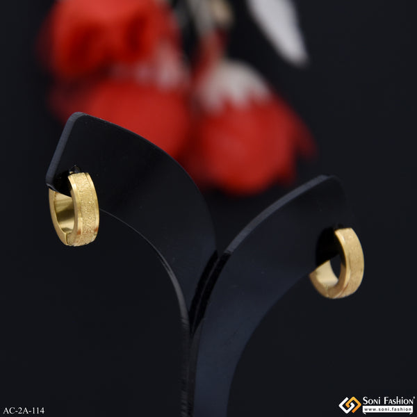 Sophisticated Design Stainless Steel Stud Earring for Men (2 Pc) - Style A114