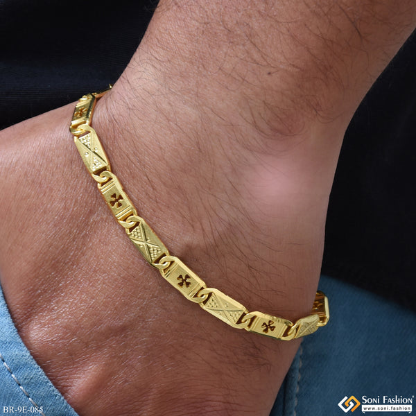 Artisanal Design Gold Plated Nawabi Bracelet for Men - Style E085