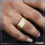 Artisanal Design with Diamond Best Quality Gold Plated Ring for Men - Style B598