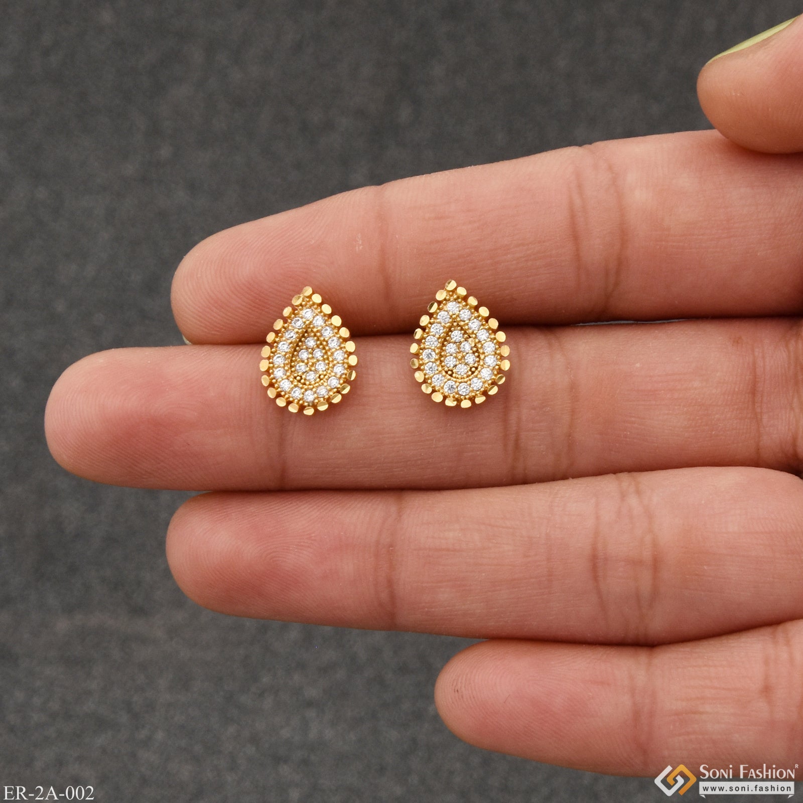 Traditional Antique Gold Jhumka Earrings