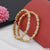 Brilliant Design with Diamond Designer Gold Plated Bangles for Lady - Style A019