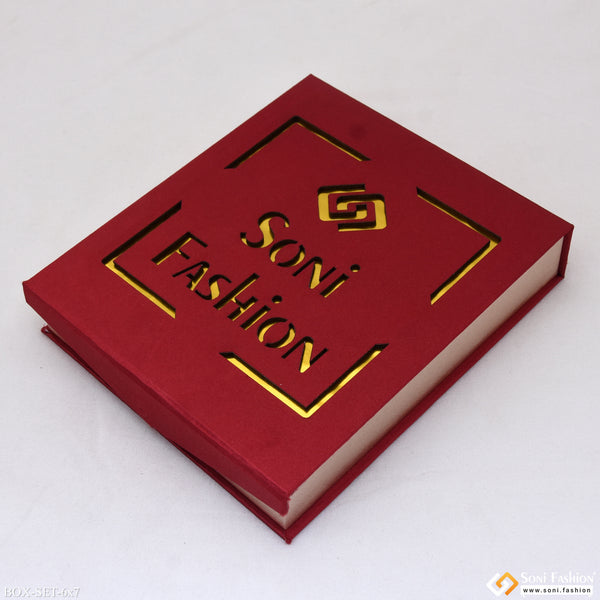 6x7 Inch Box for Necklace Set, Mangalsutra Set - Premium Velvet & Satin Jewellery Box