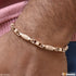 Casual Design Excellent Design Rose Gold Color Bracelet for Men - Style D024