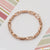 Etched Design Gorgeous Design Rose Gold Color Bracelet for Men - Style D025