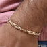 Etched Design Gorgeous Design Rose Gold Color Bracelet for Men - Style D025
