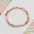 Stylish Design Delicate Design Rose Gold Color Bracelet for Men - Style D028