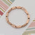 Glittering Design Awesome Design Rose Gold Color Bracelet for Men - Style D033