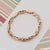 Excellent Design Gorgeous Design Rose Gold Color Bracelet for Men - Style D035
