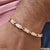 Elegant Design Funky Design Rose Gold Color Bracelet for Men - Style D040
