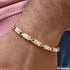 Elegant Design Funky Design Rose Gold Color Bracelet for Men - Style D040