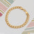 Ring Into Ring Sophisticated Design Gold Plated Bracelet for Men - Style D047