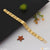 2 Line Nawabi Fashionable Design Gold Plated Bracelet for Men - Style D061