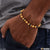 Rakhi - Golden Ball With Bead Gorgeous Design Gold Plated Bracelet - Style B064