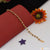 Etched Design High-Quality Gold Plated Rudraksha Bracelet for Men - Style D069